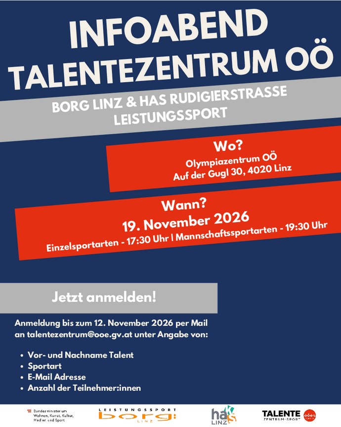 Einladung Infoabend Talentezentrum 2026